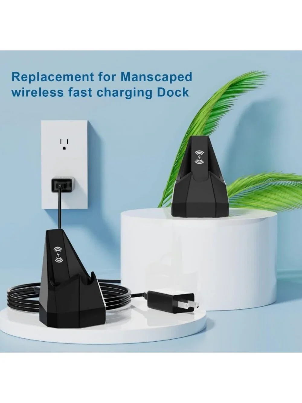 Replacement Charging Dock & AC Adapter for Wireless Electric Grooming Trimmer